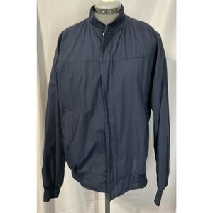 Vintage South Bay San Pedro Fisherman’s Bomber Zip Up Jacket Men Size L Blue